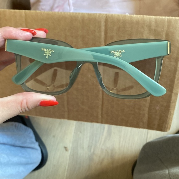 Prada Mint Green Sunglasses with Gradient Lenses - Picture 3 of 5